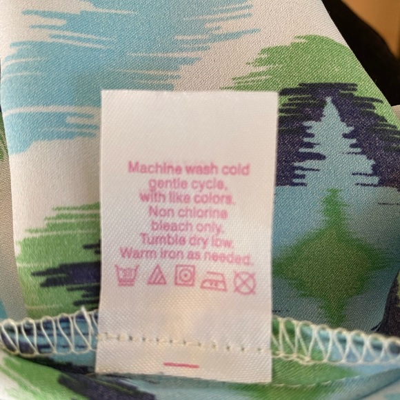 Macbeth Collection Green & Blue Geometric Tank - Picture 8 of 8